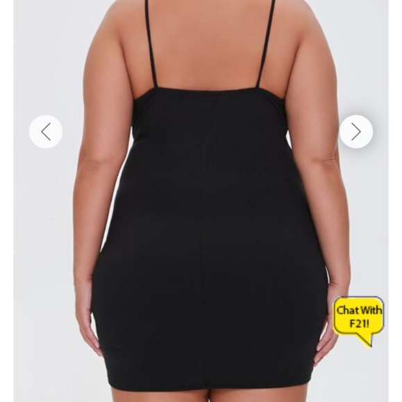 NWT Black Mini Dress Size 3X - Picture 3 of 5